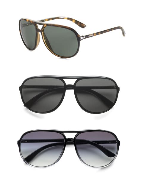 prada black aviator sunglasses.